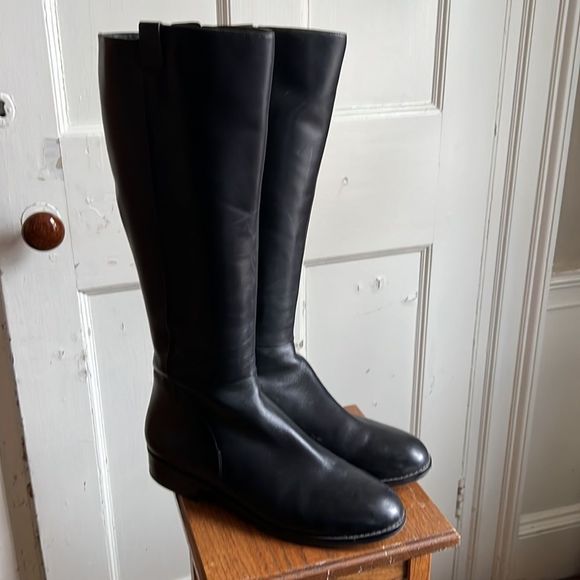 Cole Haan tall leather riding boots, size ladies 11. - Picture 2 of 15